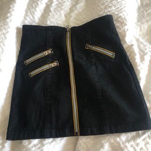 Carmar jean mini skirt worn once